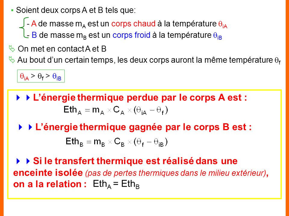 Ntroduire 51 Imagen Formule Energie Thermique Fr Thptnganamst Edu Vn